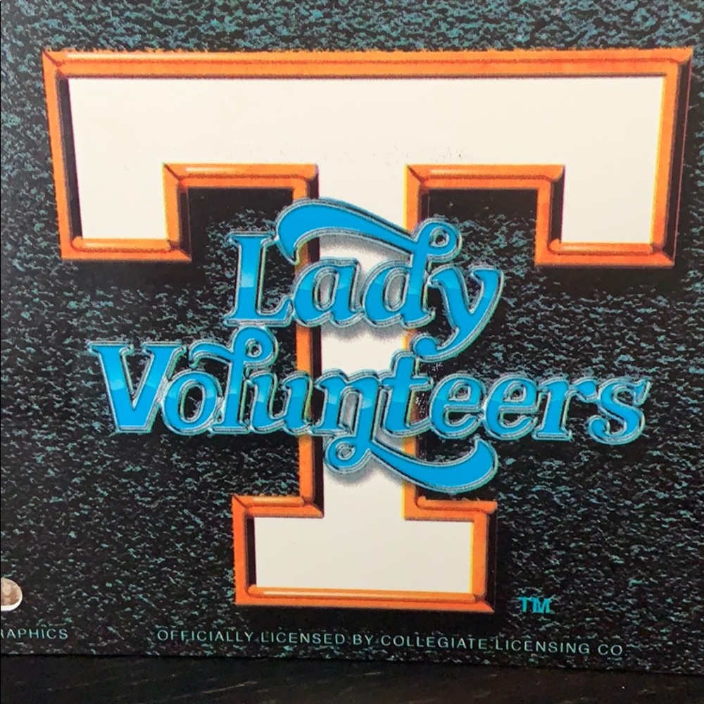 Univ of Tennessee Lady Vol License Plate (plastic)